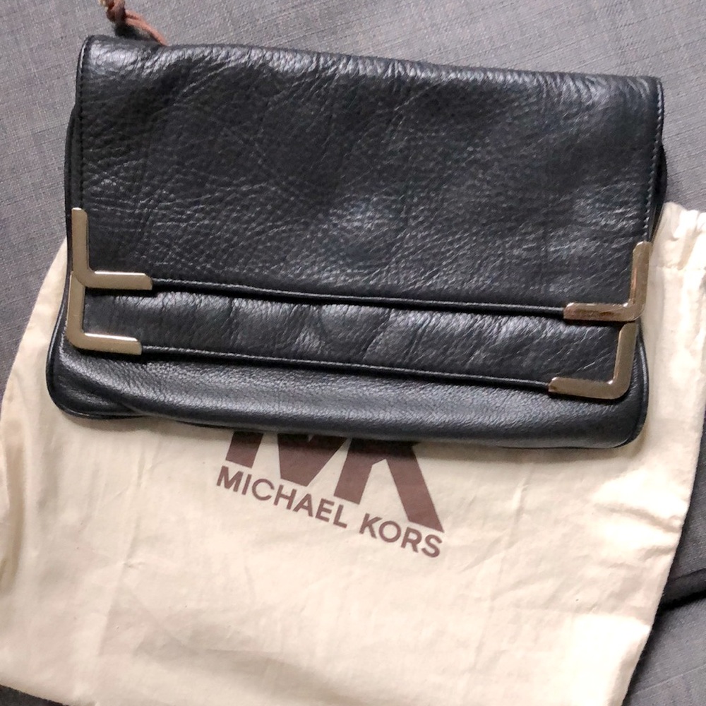 Michael Kors black clutch